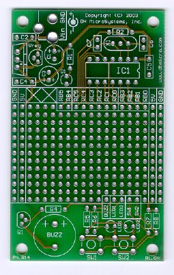 Rapid14 PIC prototyping board
