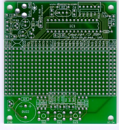 Rapid28i PIC prototyping board